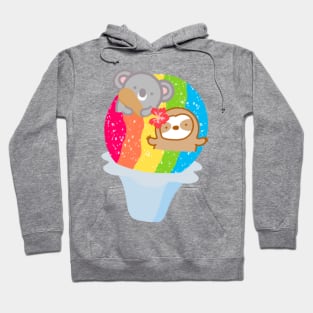 Cute Hawaiian Rainbow Shave Ice Hoodie